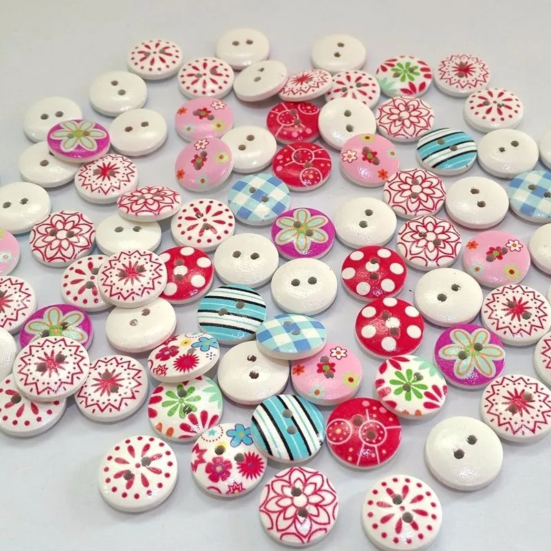 50Pcs 2 Holes Mixed Printing Round Pattern Wood Buttons Scrapbooking 15mm Diy Sewing Buttons
50Pcs 2 Holes Mixed Printing Round Pattern Wood Buttons Scrapbooking 15mm Diy Sewing Buttons