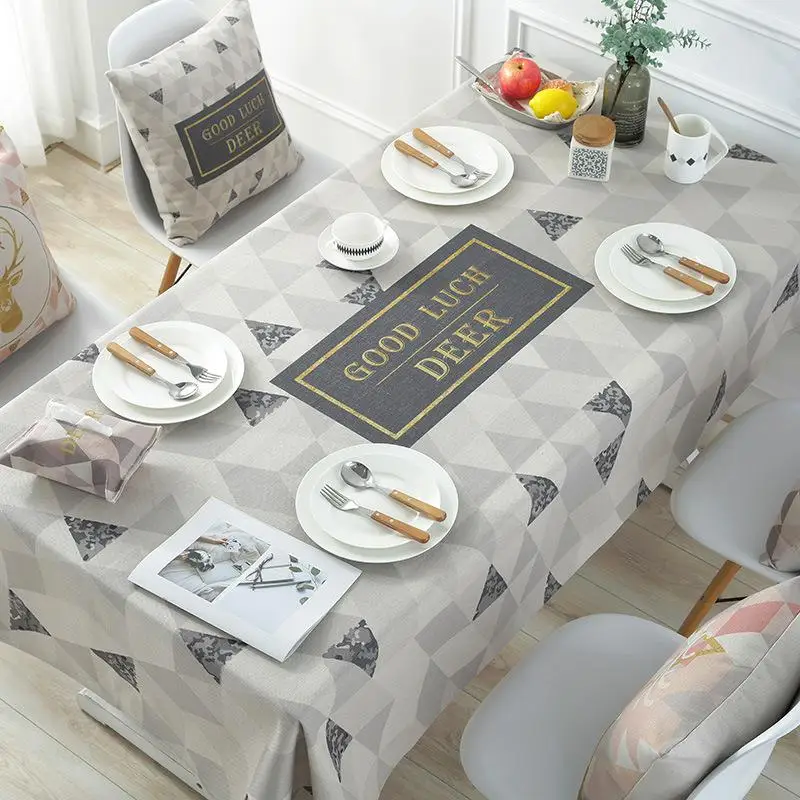 Nordic Modern Triangle Deer Tablecloth Cotton Rectangle Tablecloth Banquet Table Cover Coffee Table TV Home Kitchen Decoration
Nordic Modern Triangle Deer Tablecloth Cotton Rectangle Tablecloth Banquet Table Cover Coffee Table TV Home Kitchen Decoration