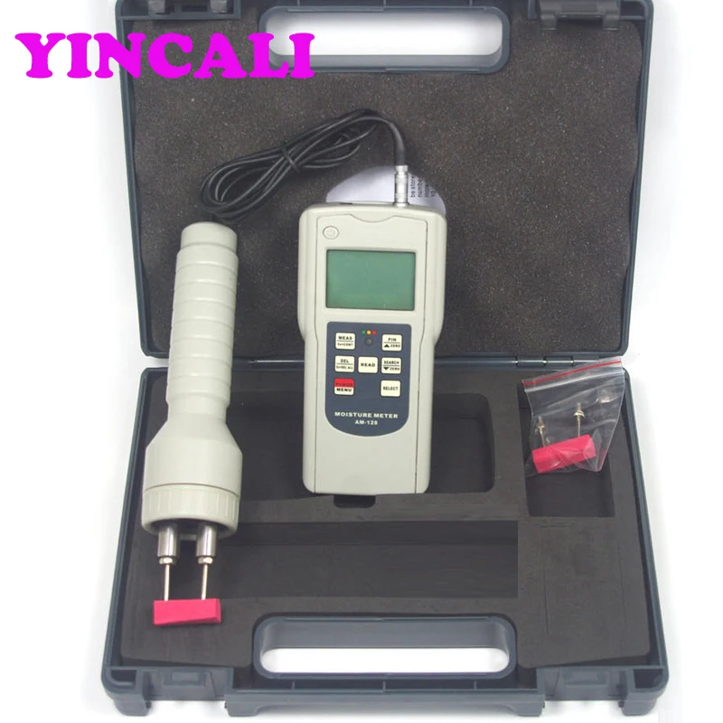 Multifunctional Wood Moisture Meter Tester AM-128PS Measures the Moisture Content of Wooden Articles, Wood Fiber Materials ETC.
Multifunctional Wood Moisture Meter Tester AM-128PS Measures the Moisture Content of Wooden Articles, Wood Fiber Materials ETC.