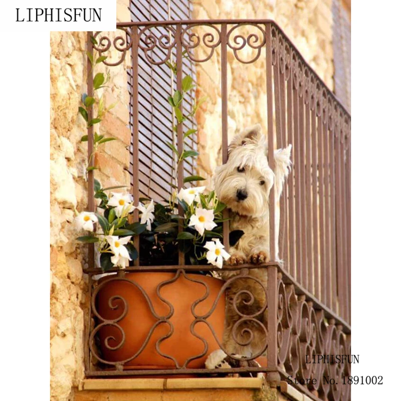 DIY Diamond Embroidery Dog On The Balcony 5D Diamond Painting Cross Stitch Full Square Rhinestone Mosaic Decoration
DIY Diamond Embroidery Dog On The Balcony 5D Diamond Painting Cross Stitch Full Square Rhinestone Mosaic Decoration