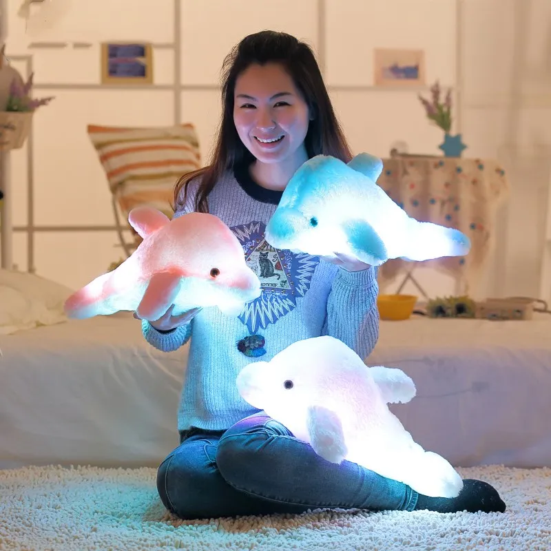 Creative Led Light Pillow Cushion Night Light Cute Glowing Dolphin Stuffed Luminous Plush Doll Toy Girl Birthday Kids Gift
Creative Led Light Pillow Cushion Night Light Cute Glowing Dolphin Stuffed Luminous Plush Doll Toy Girl Birthday Kids Gift