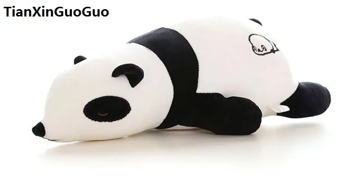 

about 60cm cartoon prone panda plush toy very soft doll throw pillow Valentine's Day gift w2560