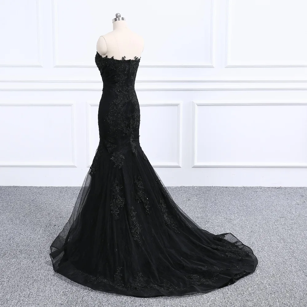 Luxury Sexy Black Beading Mermaid Tulle Appliques Evening Dress Sweetheart Sleeveless Elegant Prom Dresses 2021 For Women
Luxury Sexy Black Beading Mermaid Tulle Appliques Evening Dress Sweetheart Sleeveless Elegant Prom Dresses 2021 For Women