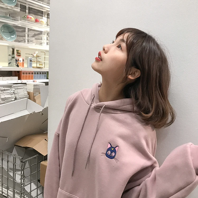 2 colors 2019 spring loose preppy style cartoon long-sleeve pullover thicking sweatshirts womens hoodies womens (F3617)
2 colors 2019 spring loose preppy style cartoon long-sleeve pullover thicking sweatshirts womens hoodies womens (F3617)