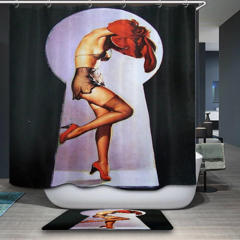 New Arrivals Shower Curtain American style Cartoon Sexy girl Pattern Waterproof Bathroom Fabric Customizable Shower Curtain
New Arrivals Shower Curtain American style Cartoon Sexy girl Pattern Waterproof Bathroom Fabric Customizable Shower Curtain