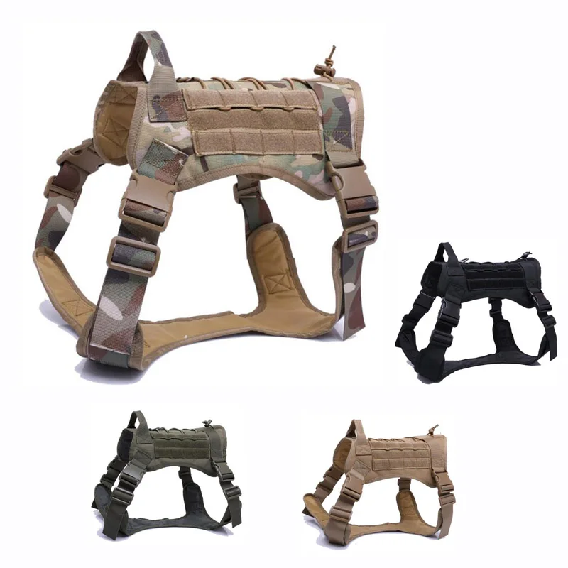 Nylon Tactical Dog Vest Waterproof Military Training Hunting Dog Molle Vest Police Dog Harness Clothes With Pulling Handle M-XL
Nylon Tactical Dog Vest Waterproof Military Training Hunting Dog Molle Vest Police Dog Harness Clothes With Pulling Handle M-XL