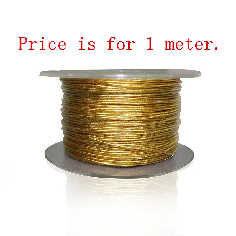 7N single crystal copper freezer gold plated headphone upgrade line 0.6mm/22core PUR insulation material 1meter
7N single crystal copper freezer gold plated headphone upgrade line 0.6mm/22core PUR insulation material 1meter