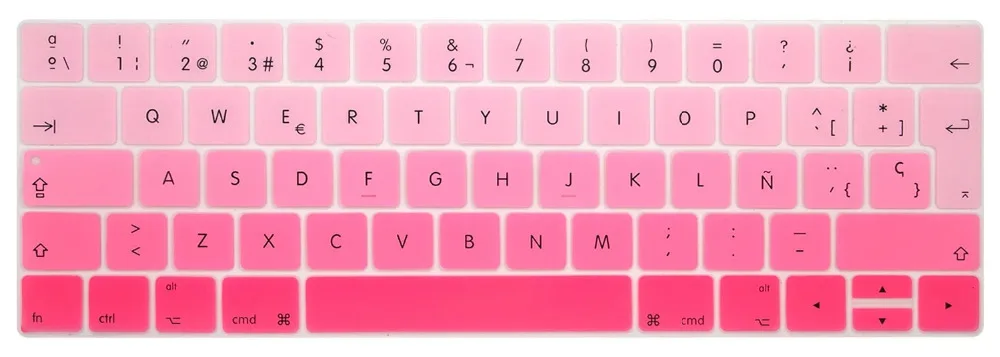 Для новых MacBook Pro 13 "A1706 и Pro 15" A1707 с сенсорной панелью релиз 2016 градиент испанская силиконовая клавиатура чехол кожаный чехол
Для новых MacBook Pro 13 "A1706 и Pro 15" A1707 с сенсорной панелью релиз 2016 градиент испанская силиконовая клавиатура чехол кожаный чехол