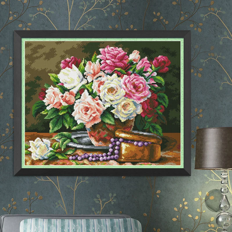 Rose Basket and strawberry cross stitch kit DMC brand thread animal dog count canvas fabric embroidery handmade needlework
Rose Basket and strawberry cross stitch kit DMC brand thread animal dog count canvas fabric embroidery handmade needlework