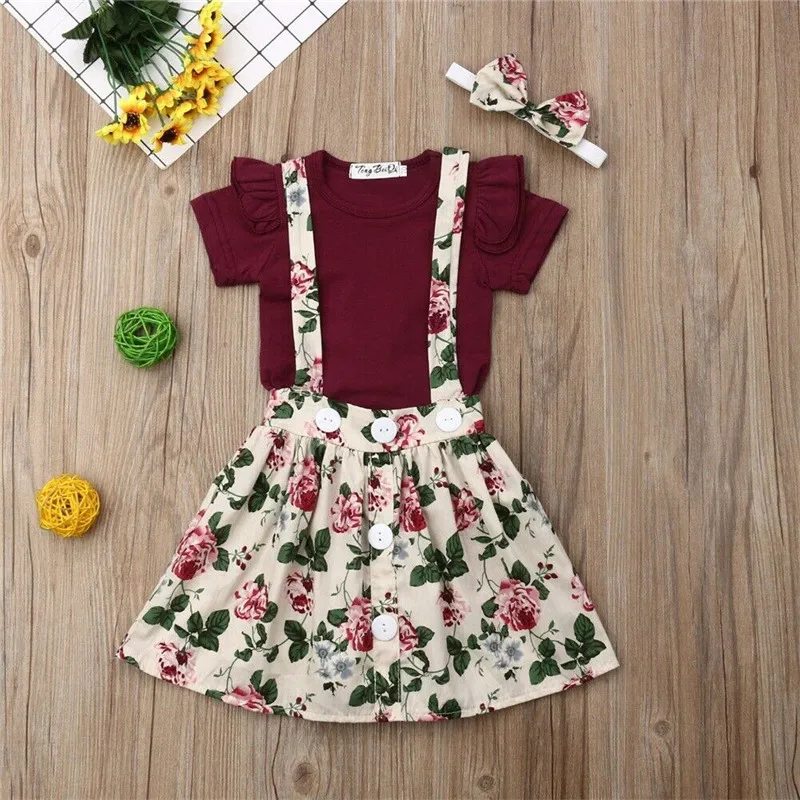 Sweet Toddler Baby Girls Clothes Floral Dress Romper Tops Short Sleeve Ruffle T-shirt Strap Tutu Skirt Bow Headband Outfit 0-2T
Sweet Toddler Baby Girls Clothes Floral Dress Romper Tops Short Sleeve Ruffle T-shirt Strap Tutu Skirt Bow Headband Outfit 0-2T