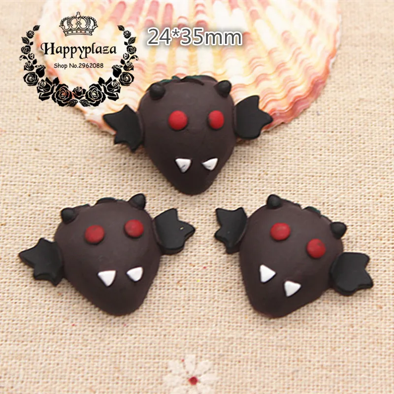 10pcs Matte Resin Halloween Vampire Bat Flatback Cabochon Miniature Art Supply Decoration Charm Craft DIY,24*35m
10pcs Matte Resin Halloween Vampire Bat Flatback Cabochon Miniature Art Supply Decoration Charm Craft DIY,24*35m