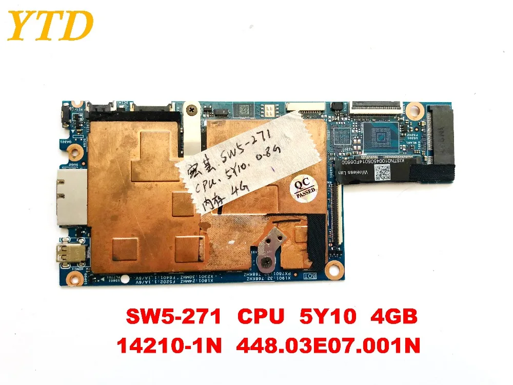 Оригинальная материнская плата для ноутбука ACER SW5-271, процессор 5Y10 4 Гб 14210-1N 448.03E07.001N, протестирована, хорошая Бесплатная доставка
Оригинальная материнская плата для ноутбука ACER SW5-271, процессор 5Y10 4 Гб 14210-1N 448.03E07.001N, протестирована, хорошая Бесплатная доставка