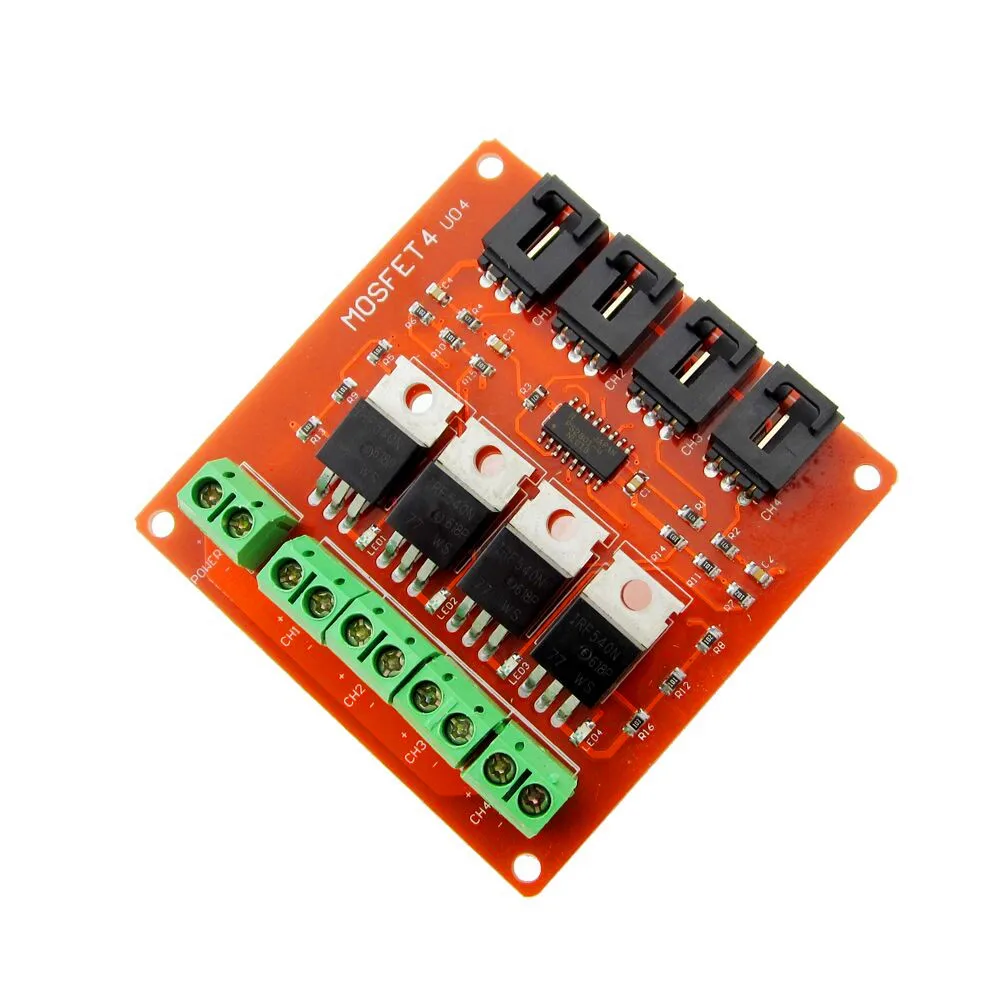 10 шт./лот четырехканальная 4-канальная Кнопка MOSFET IRF540 V4.0 + модуль переключателя MOSFET для
10 шт./лот четырехканальная 4-канальная Кнопка MOSFET IRF540 V4.0 + модуль переключателя MOSFET для