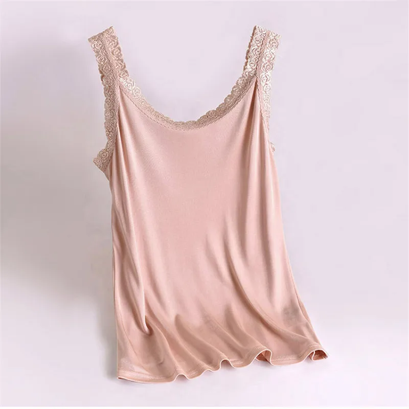 Solid Color Pure 100% Silk Tanks Women Lace Patchwork Camis U Neck Soft Silk Sexy Female Basic OL Vestidos Tops Size M-XXL WQ168
Solid Color Pure 100% Silk Tanks Women Lace Patchwork Camis U Neck Soft Silk Sexy Female Basic OL Vestidos Tops Size M-XXL WQ168