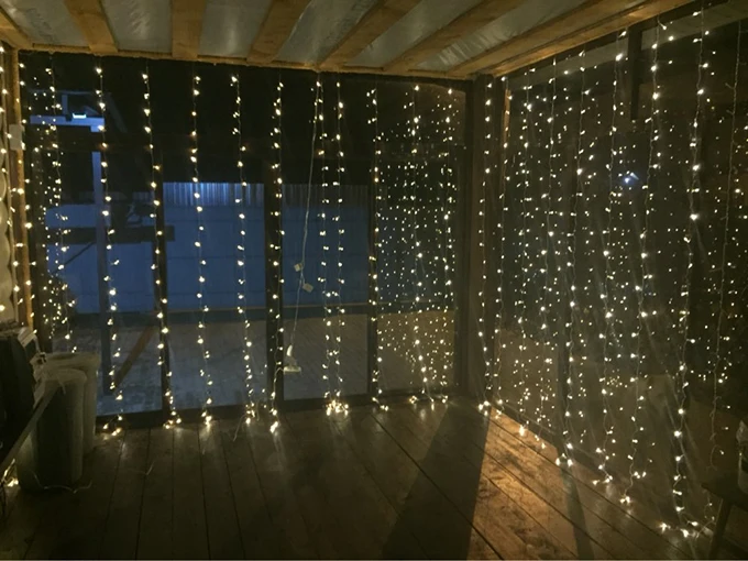 4 5 м x 3 300 светодиодный Свадебный светильник Сосулька Рождественский гирлянда