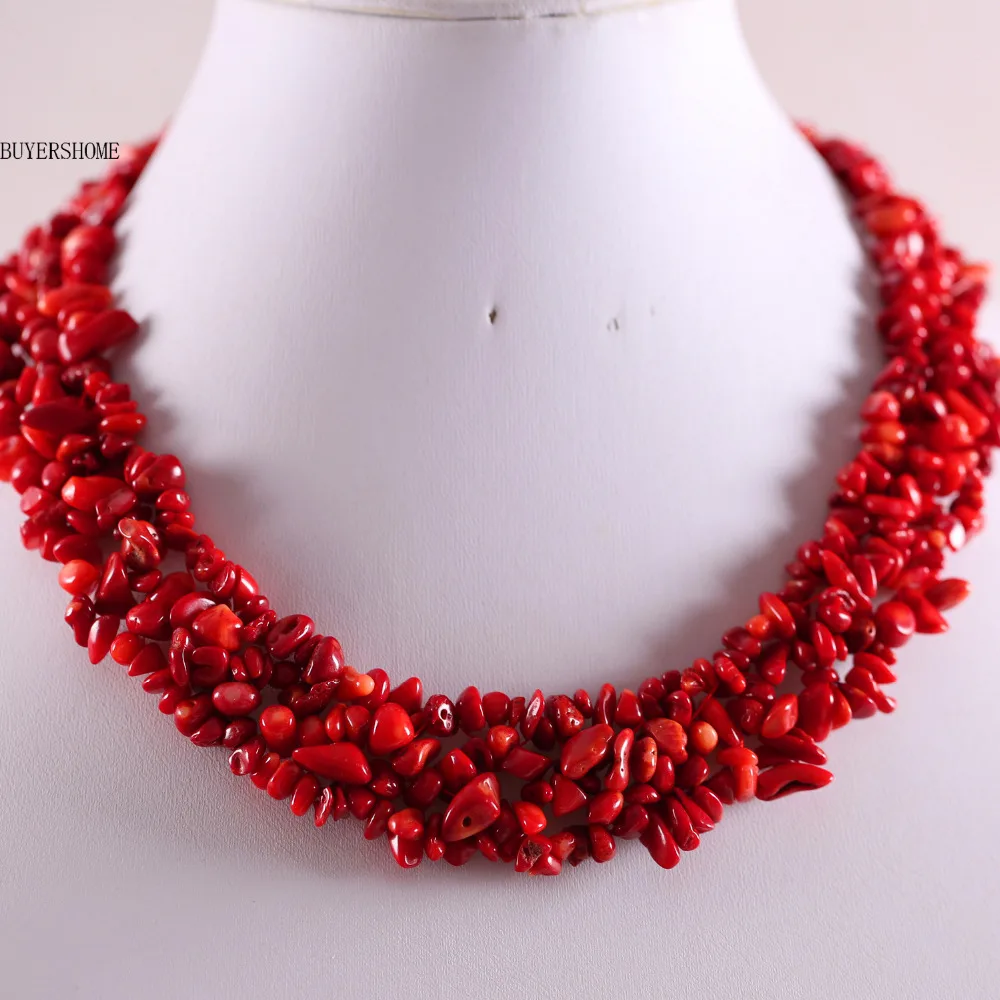 Free Shipping Free Shipping Jewelry 4X8MM Natural Stone Red Sea Coral Chip Beads Nylon Line Weave Necklace 18" 1Pcs E033
Free Shipping Free Shipping Jewelry 4X8MM Natural Stone Red Sea Coral Chip Beads Nylon Line Weave Necklace 18" 1Pcs E033