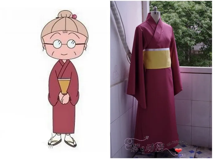 Чи Би Маруко Сакура Kotake костюм аниме для косплея на заказ кимоно|cosplay costume|cosplay costume