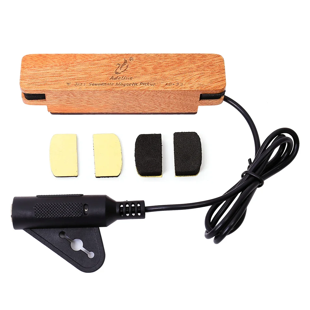 New Adeline AD-33 W-JAZZ series pickup acoustic magnetic soundhole solid wood pickup guitar pick holder for Fingerstyle Guitar
New Adeline AD-33 W-JAZZ series pickup acoustic magnetic soundhole solid wood pickup guitar pick holder for Fingerstyle Guitar