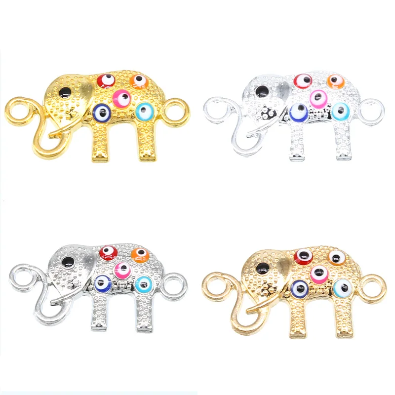6 piece elephant connector bracelet necklace DIY jewelry making drop oil golden charm handmade bracelet craft
6 piece elephant connector bracelet necklace DIY jewelry making drop oil golden charm handmade bracelet craft