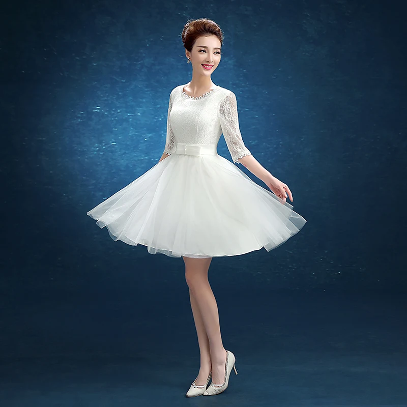 Brand New Bridesmaid Dresses with Half Sleeve Elegant Bride Gown Lace Tulle Ball Prom Party Homecoming/Graduation Formal Dress
Brand New Bridesmaid Dresses with Half Sleeve Elegant Bride Gown Lace Tulle Ball Prom Party Homecoming/Graduation Formal Dress