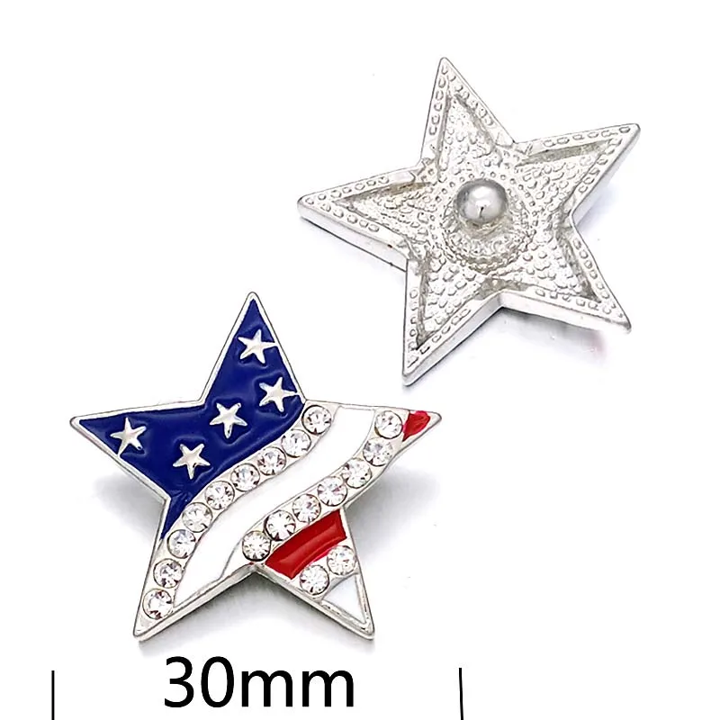 USA flag w412 3D 18mm 30mm rhinestone metal snap button for Bracelet Necklace Interchangeable Jewelry Women accessorie findings
USA flag w412 3D 18mm 30mm rhinestone metal snap button for Bracelet Necklace Interchangeable Jewelry Women accessorie findings