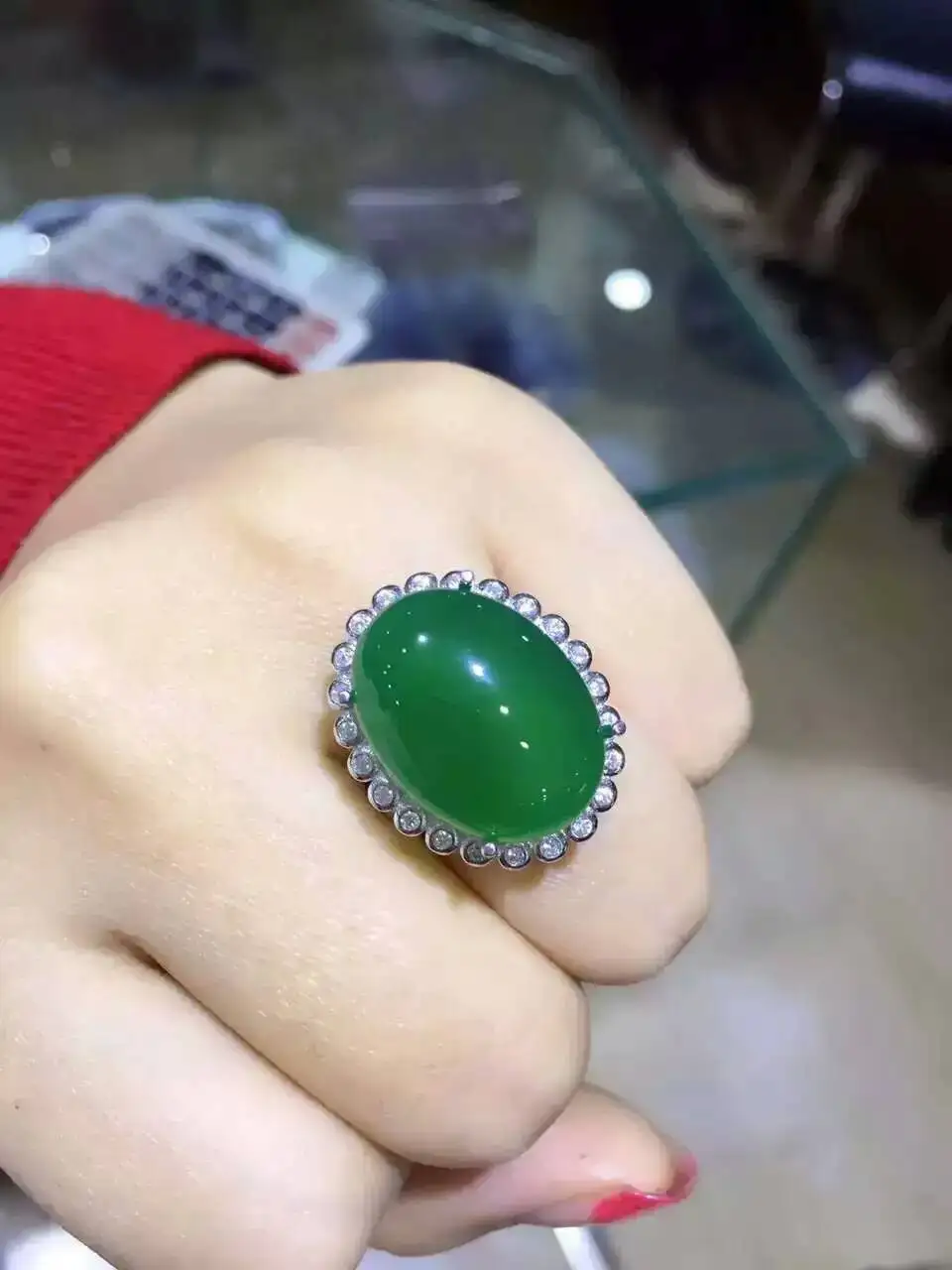 Кольцо из натуральной зеленой искусственной кожи, кольцо из натурального драгоценного камня, серебро 925 пробы, модные большие роскошные кру...
Кольцо из натуральной зеленой искусственной кожи, кольцо из натурального драгоценного камня, серебро 925 пробы, модные большие роскошные кру...