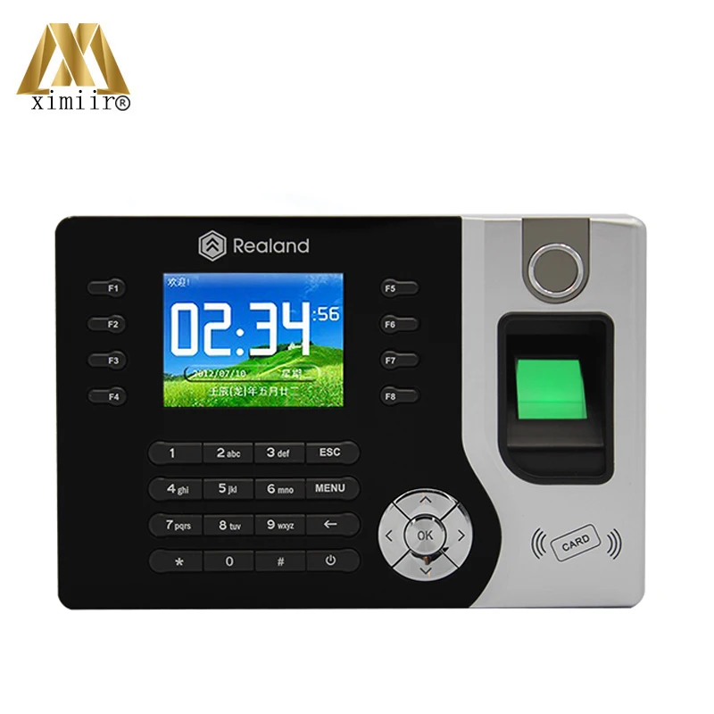 

Fingerprint Time Attendance Support P2P Cloud Service Realand A-C071 TCP/IP Communication Fingerprint Clock With 125KHZ RFID