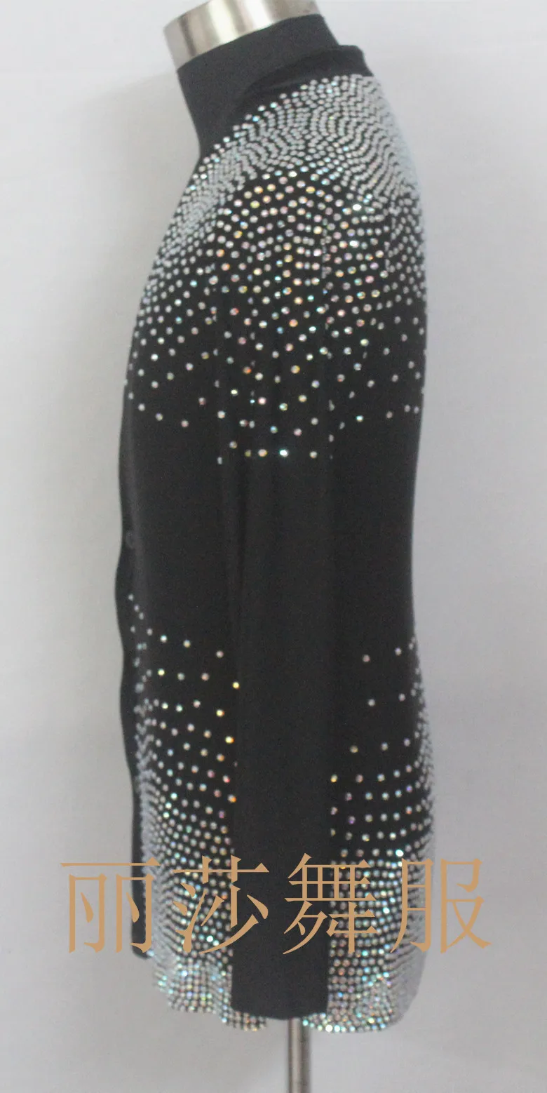2018 Customize National Standard Dance New Men's Top Latin Clothes With Rhinestone
2018 Customize National Standard Dance New Men's Top Latin Clothes With Rhinestone