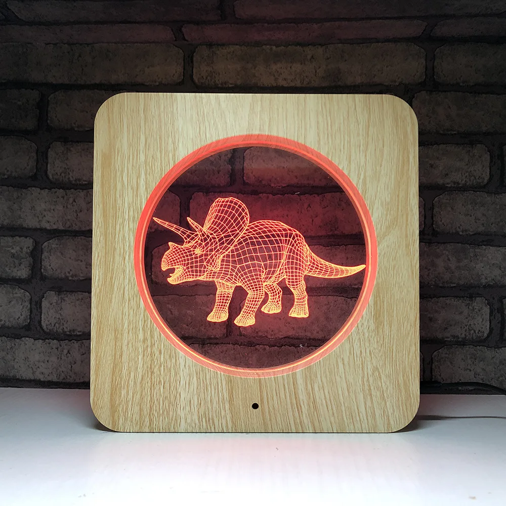 Creative Wooden Dinosaur LED Night Light 7 Color Change Desk Light Action Figures Boys Girls Birthday Toys #474
Creative Wooden Dinosaur LED Night Light 7 Color Change Desk Light Action Figures Boys Girls Birthday Toys #474