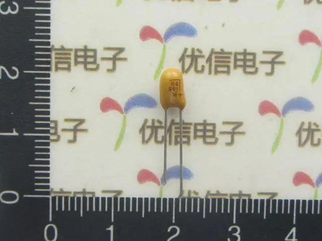 20pcs/lot High Quality DIP tantalum capacitor 50V 1UF 105k 10% tantalum capacitor 50V 2.54mm Distance
20pcs/lot High Quality DIP tantalum capacitor 50V 1UF 105k 10% tantalum capacitor 50V 2.54mm Distance