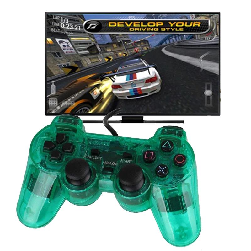 Transparent Color Wired Controller For PS2 Vibration Joystick Gamepad Joypad Color For Playstation 2 Controller
Transparent Color Wired Controller For PS2 Vibration Joystick Gamepad Joypad Color For Playstation 2 Controller