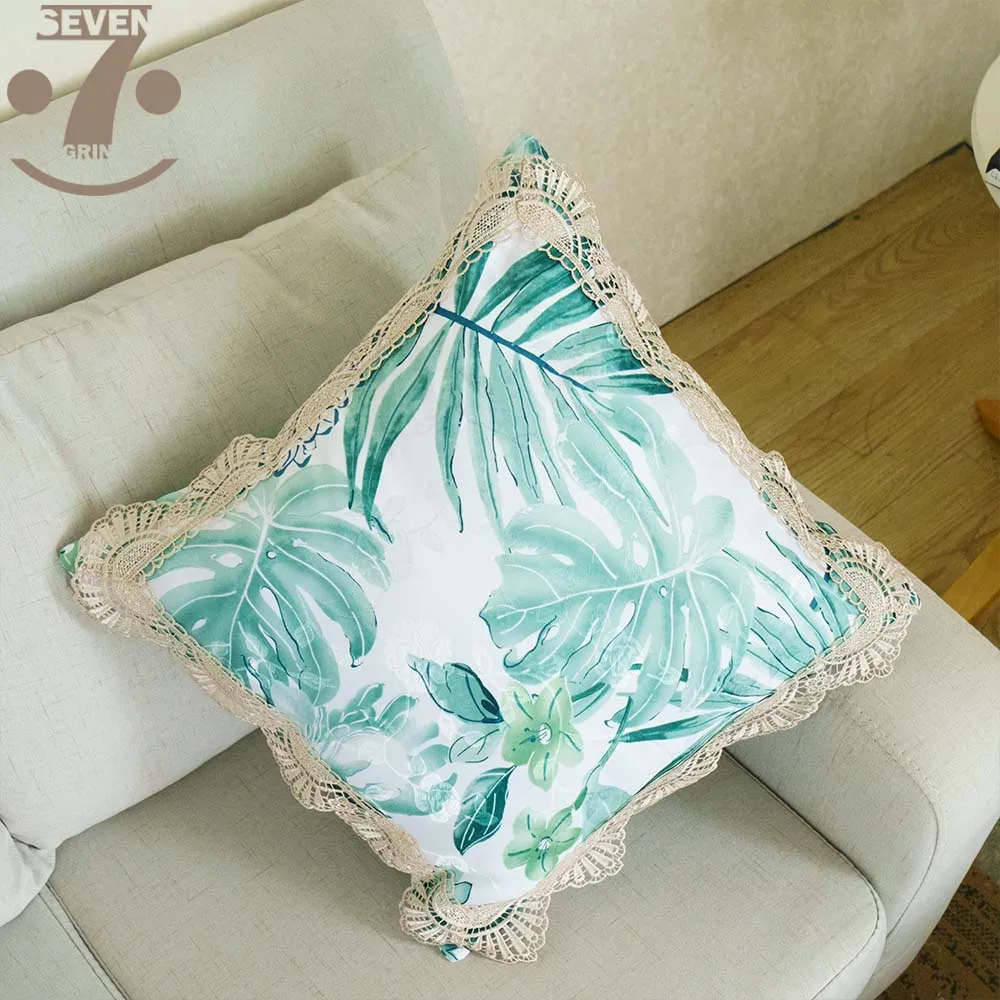 High Quality Green Color Rainforest Jacquard Cloth Floral Pattern 45x45cm Square Home Decorative Pillow Case
High Quality Green Color Rainforest Jacquard Cloth Floral Pattern 45x45cm Square Home Decorative Pillow Case