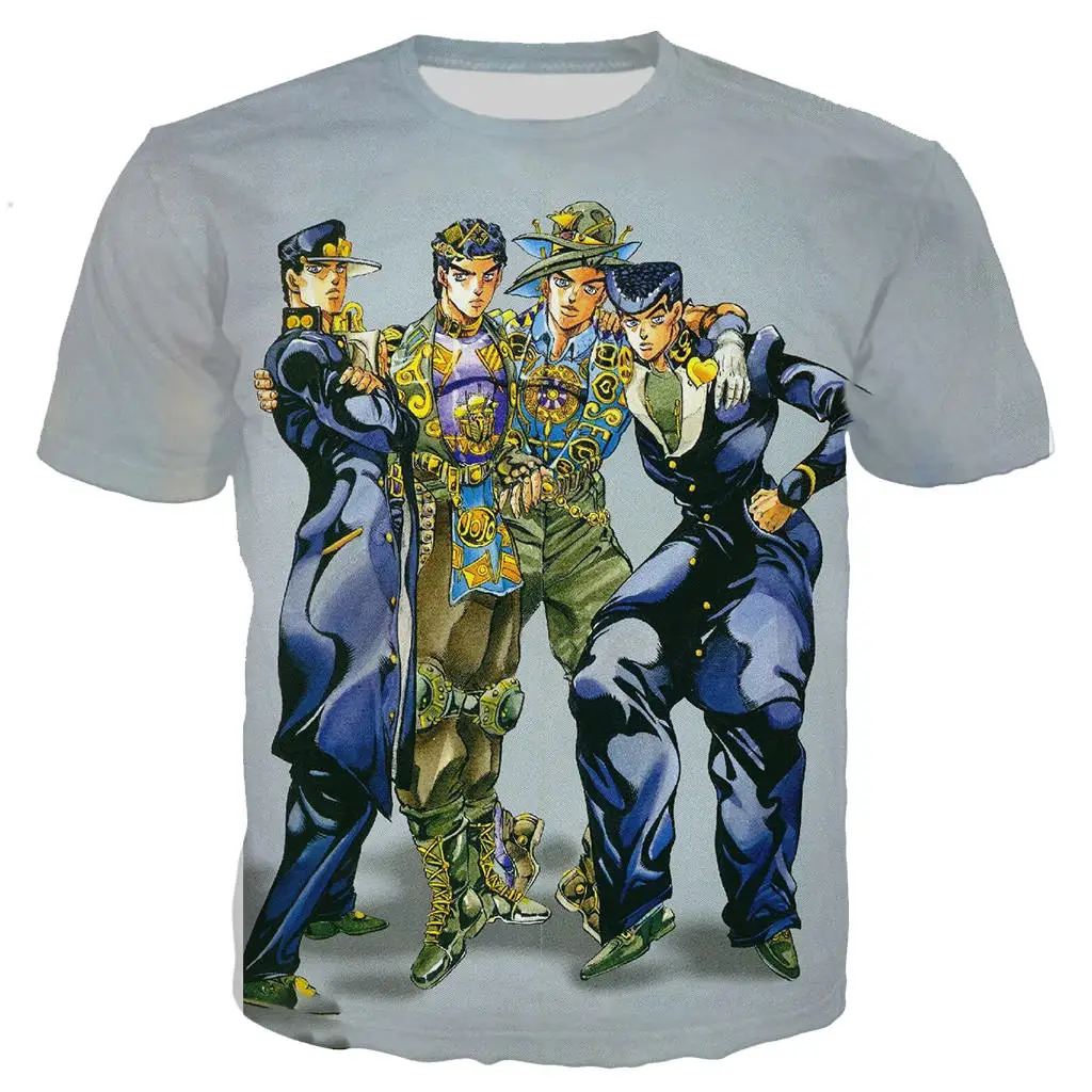 New cool t shirt men/women JoJo Bizarre Adventure 3D printed t-shirts Short sleeve Harajuku style tshirt streetwear tops
New cool t shirt men/women JoJo Bizarre Adventure 3D printed t-shirts Short sleeve Harajuku style tshirt streetwear tops