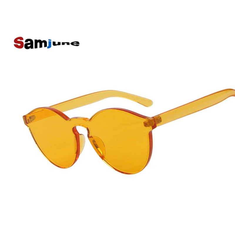 Samjune Fashion Women Sunglasses Cat Eye Shades Luxury Brand Designer Sun glasses Integrated Eyewear Candy Color UV400
Samjune Fashion Women Sunglasses Cat Eye Shades Luxury Brand Designer Sun glasses Integrated Eyewear Candy Color UV400