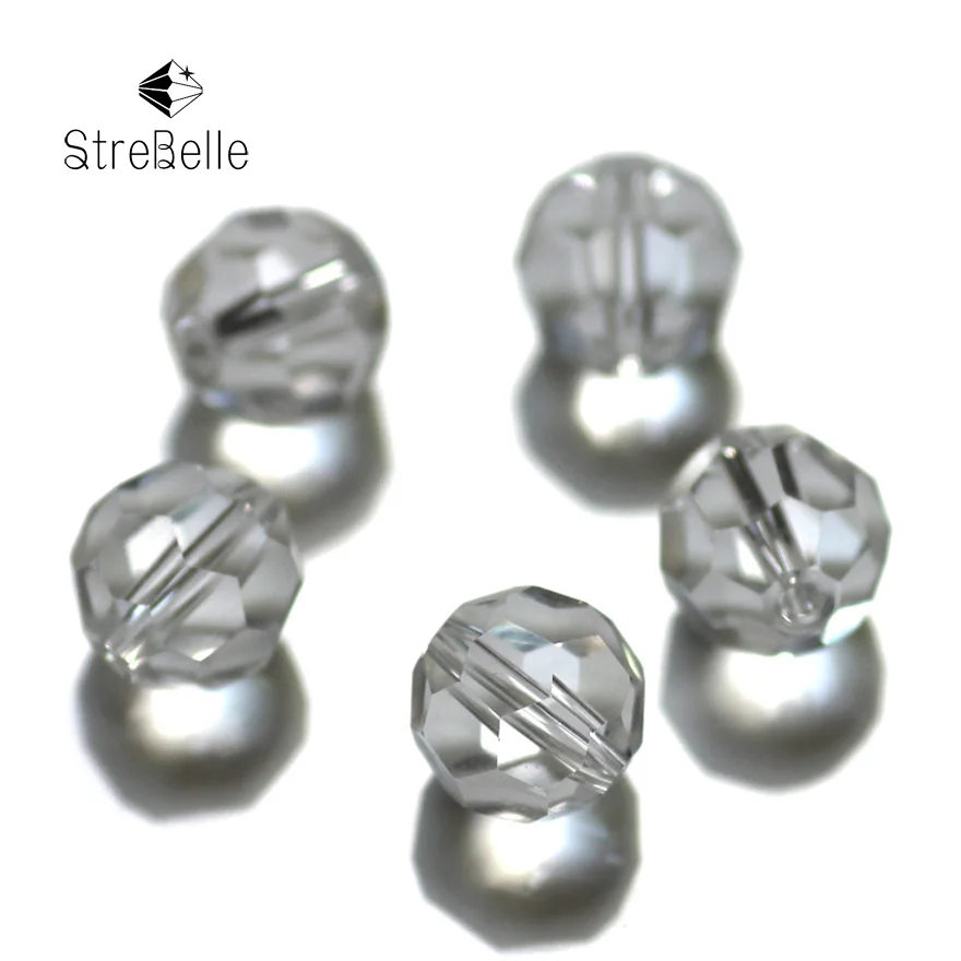 StreBelle Crystal Glass Loose Round 10mmSpacer Needle Working Beads for Fashion Jewelry Making Cloth Accessory 100pcs/Bag
StreBelle Crystal Glass Loose Round 10mmSpacer Needle Working Beads for Fashion Jewelry Making Cloth Accessory 100pcs/Bag