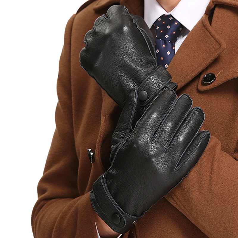 2019 Hot Winter Men Wrist Gloves Leather Gloves Buckskin Soft Mittens Gloves Warm Elegant Gloves guantes luvas
2019 Hot Winter Men Wrist Gloves Leather Gloves Buckskin Soft Mittens Gloves Warm Elegant Gloves guantes luvas
