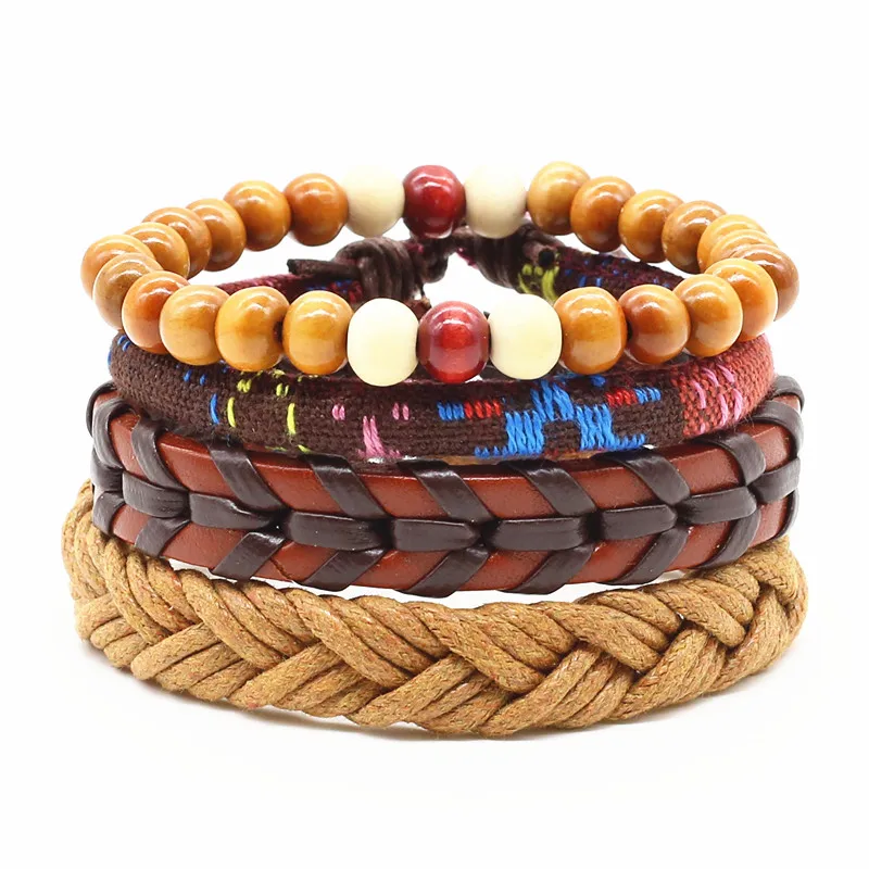 Boho Moda Pulseras Mujer Hombre Armband Heren Punk Beads Weave Charm Leather Men Bracelets for Women Bangles Jewelry Wholesale
Boho Moda Pulseras Mujer Hombre Armband Heren Punk Beads Weave Charm Leather Men Bracelets for Women Bangles Jewelry Wholesale