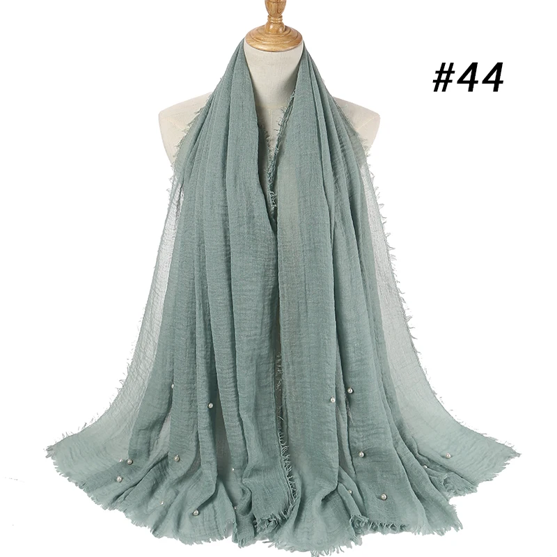 55 Colors Women Plain Bubble Cotton Beads Wrinkle Scarf Shawl Solid Crumple Pearl Wrap Pashminas Headband Foulards Muslim Hijab
55 Colors Women Plain Bubble Cotton Beads Wrinkle Scarf Shawl Solid Crumple Pearl Wrap Pashminas Headband Foulards Muslim Hijab