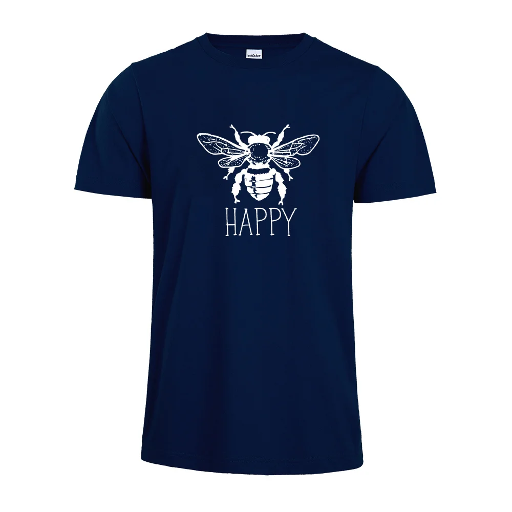 Funny Bee Happy Shirt BeeTshirts woman Happy Shirt Bee Kind Bee Casual Fashion Cotton TopTees