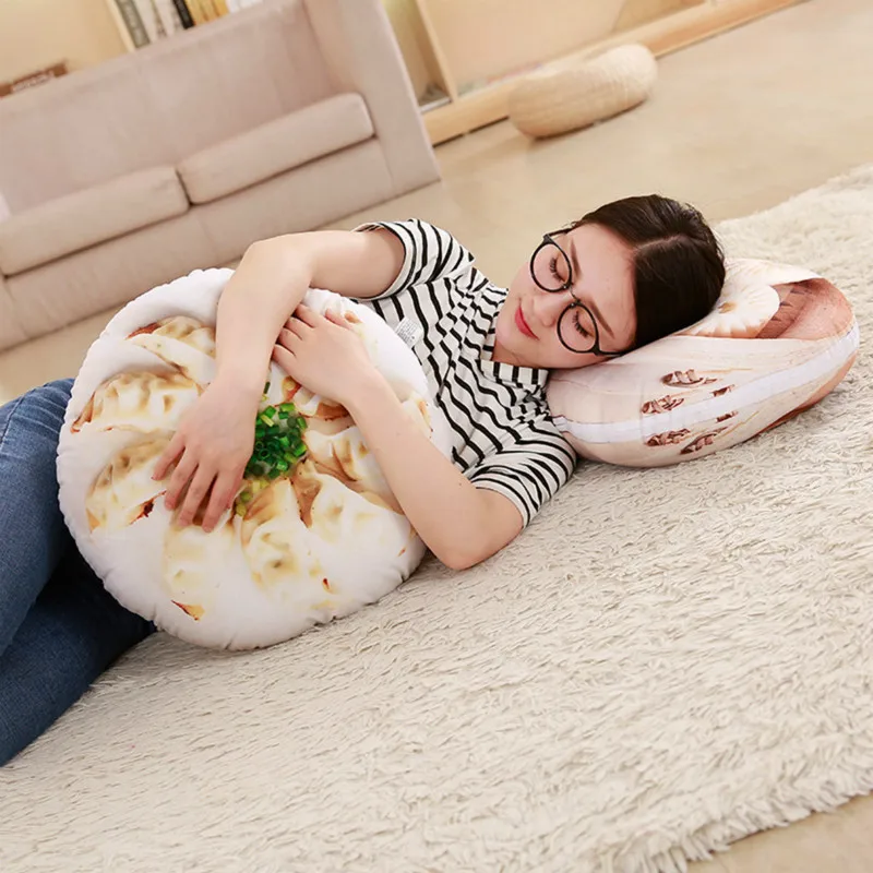 Cartoon 3D printing big cushion simulating Chinese snacks Liangpi Dumplings Baozi pillow Novelty gifts for children
Cartoon 3D printing big cushion simulating Chinese snacks Liangpi Dumplings Baozi pillow Novelty gifts for children