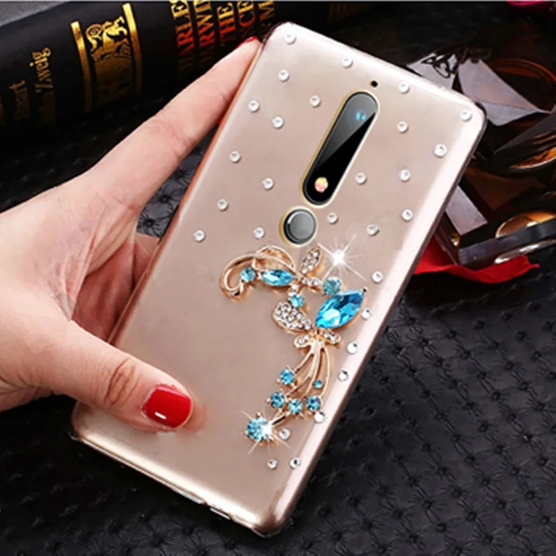 Модный Блестящий чехол со стразами для Nokia 6 2018 2 1 3 5 Plus 4 телефона|Бамперы| |