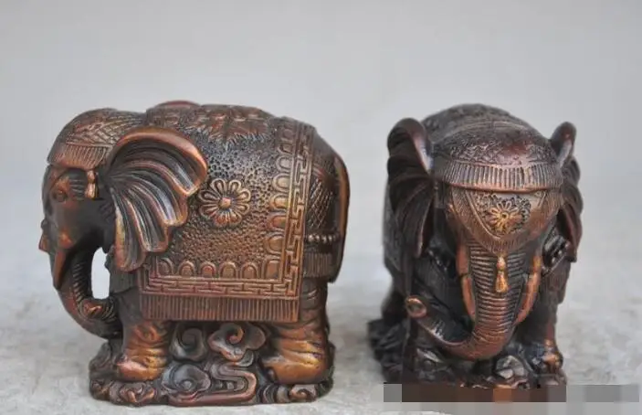 S04008 Chinese Royal Bronze Feng Shui Auspicious Wealth Elephant Art Statue Pair
S04008 Chinese Royal Bronze Feng Shui Auspicious Wealth Elephant Art Statue Pair