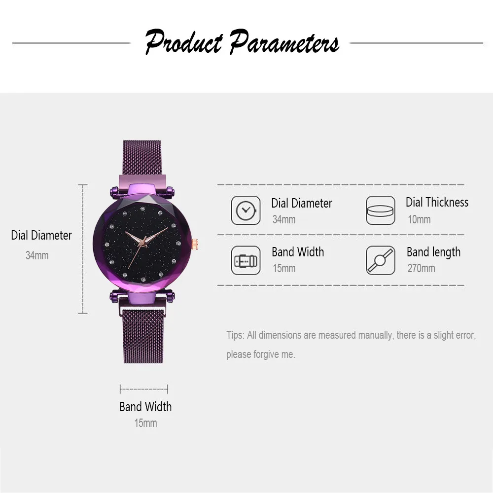 LVPAI Fashion Brand Women Starry Sky Watch Quartz Mesh Belt Watch Clock Analog Ladies Wrist Watches montre bracelet femme 03*
LVPAI Fashion Brand Women Starry Sky Watch Quartz Mesh Belt Watch Clock Analog Ladies Wrist Watches montre bracelet femme 03*