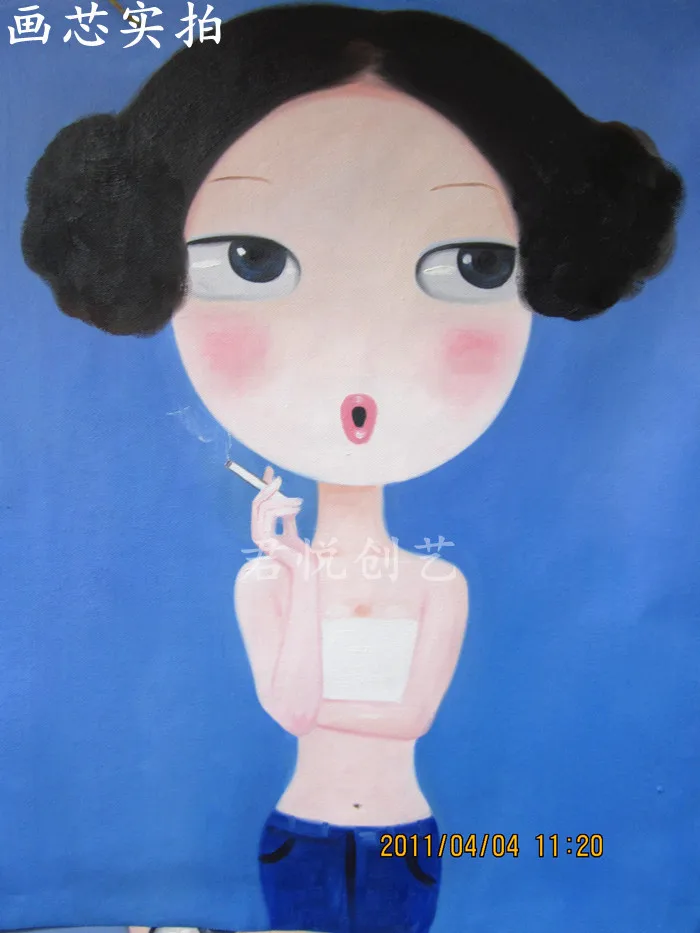 figure Handmade abstract oil painting women with a cigratte modern decor artwork on canvas pictures No frame
figure Handmade abstract oil painting women with a cigratte modern decor artwork on canvas pictures No frame