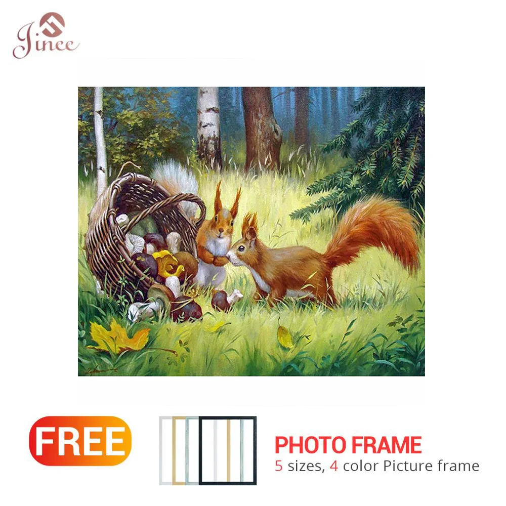 Full Circular Diamond 5D DIY Diamond Painting Forest Squirrel 3D Embroidery Cross Stitch Mosaic Painting Home Decor
Full Circular Diamond 5D DIY Diamond Painting Forest Squirrel 3D Embroidery Cross Stitch Mosaic Painting Home Decor