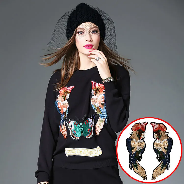 2018 New parrot With Embroidered Patches Fashion Applique sew on Patch for Clothes Bags DIY Decal Apparel Accessory 2pair
2018 New parrot With Embroidered Patches Fashion Applique sew on Patch for Clothes Bags DIY Decal Apparel Accessory 2pair