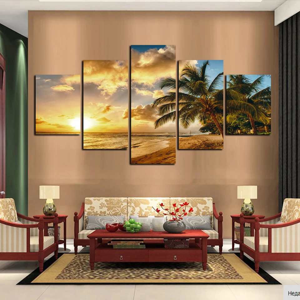 Modern Art Seaview Landscape Canvas Painting Sunset coconut trees by the sea Wall Pictures Home Decor Sea Beach Wall FA102
Modern Art Seaview Landscape Canvas Painting Sunset coconut trees by the sea Wall Pictures Home Decor Sea Beach Wall FA102