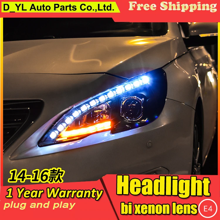 Car Styling Headlights for Peugeot 408 2014-2016 LED Headlight for 408 Head Lamp LED Daytime Running Light LED DRL Bi-Xenon HID
Car Styling Headlights for Peugeot 408 2014-2016 LED Headlight for 408 Head Lamp LED Daytime Running Light LED DRL Bi-Xenon HID