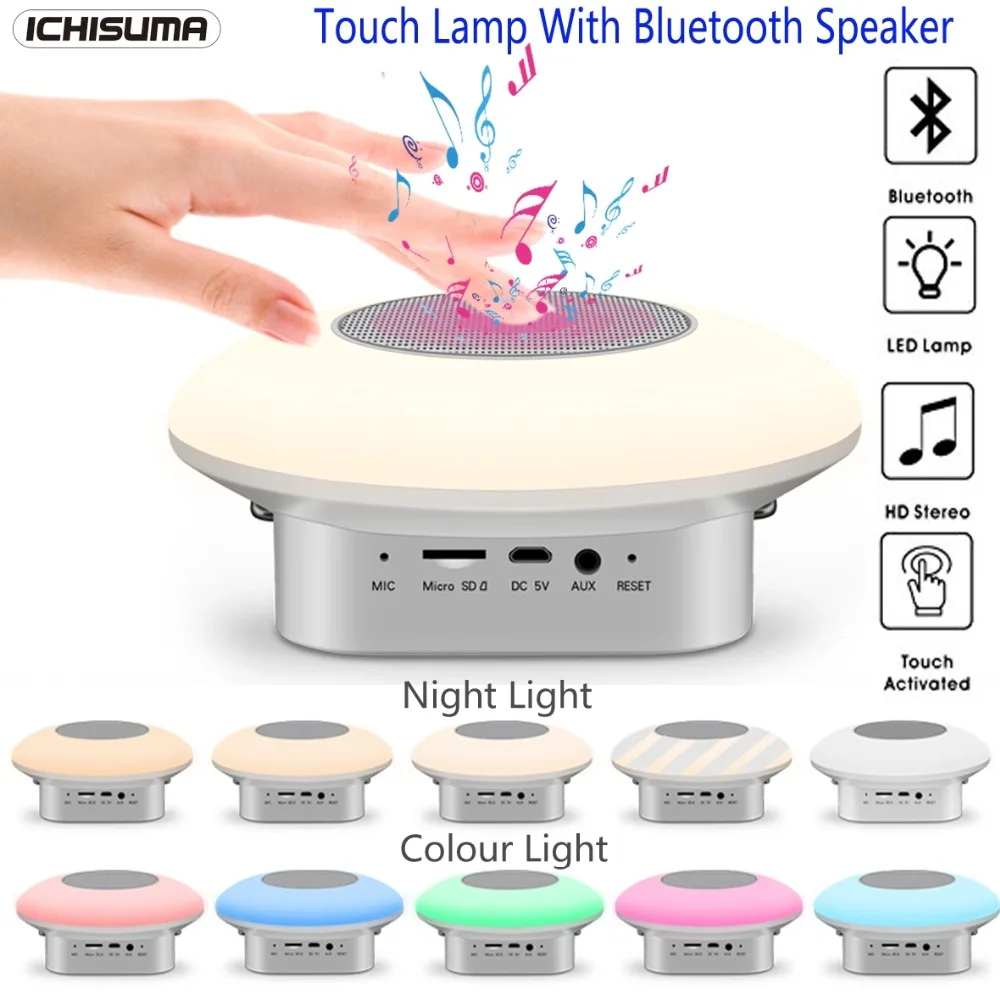 Bluetooth-колонка с ночной лампой, светодиодная подсветка, цветная музыкальная Колонка RGB, Bluetooth 4,2, Беспроводная колонка
Bluetooth-колонка с ночной лампой, светодиодная подсветка, цветная музыкальная Колонка RGB, Bluetooth 4,2, Беспроводная колонка