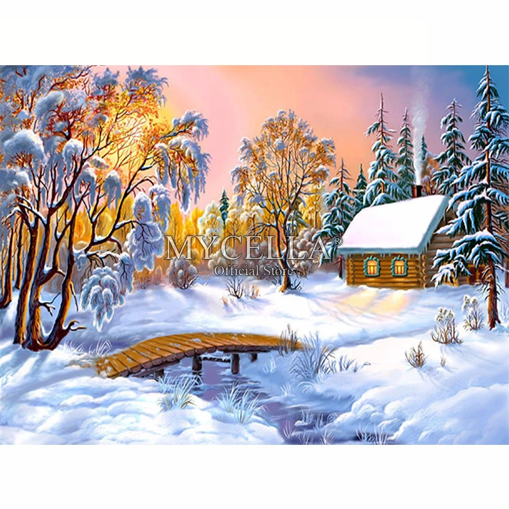 landscape 5D DIY Diamond Painting Cross Stitch Winter Snow Diamond Mosaic Full Round Diamond Embroidery Home Decor Crafts Gift
landscape 5D DIY Diamond Painting Cross Stitch Winter Snow Diamond Mosaic Full Round Diamond Embroidery Home Decor Crafts Gift